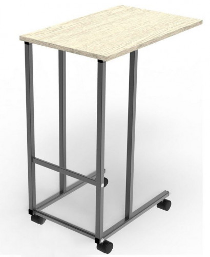 Подкатной стол СЛКС-3 (каркас черный/ясень шимо светлый)