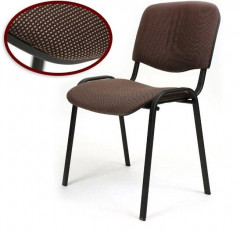 Стул для посетителей ИЗО черный каркас ткань C24 коричневый