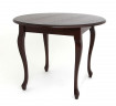 Стол обеденный "800-D" (круглый/Т-3247/матовый+патина черная) Темный орех RB