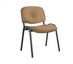 Стул для посетителей ИЗО черный каркас ткань C25 бежевый\коричн