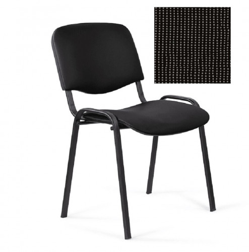Стул для посетителей ИЗО черный ткань C26 черный\серый
