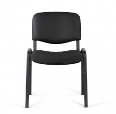 Стул для посетителей ИЗО черный ткань C26 черный\серый