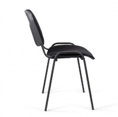 Стул для посетителей ИЗО черный ткань C26 черный\серый