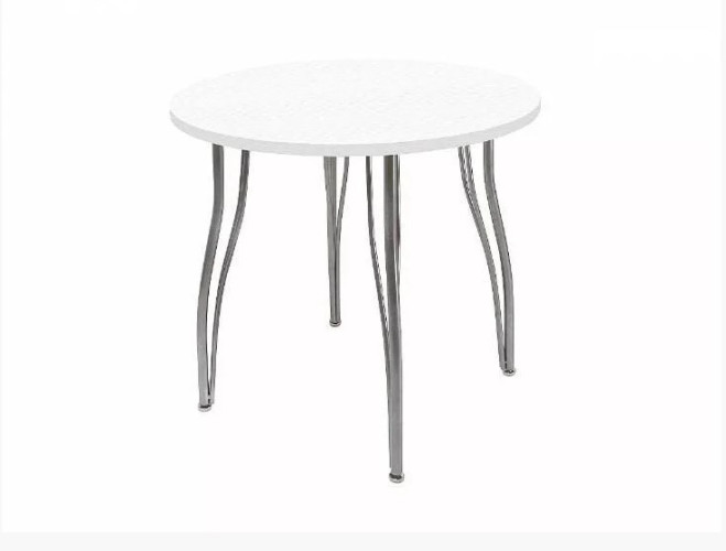 СТОЛ ДЛЯ КАФЕ ВТ КРУГЛЫЙ D 83 ЛДСП 25 ММ БЕЛЫЙ