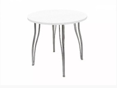 СТОЛ ДЛЯ КАФЕ ВТ КРУГЛЫЙ D 83 ЛДСП 25 ММ БЕЛЫЙ