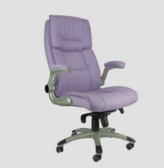 Кресло руководителя Орлеан экокожа серая МБ пластик ИМ