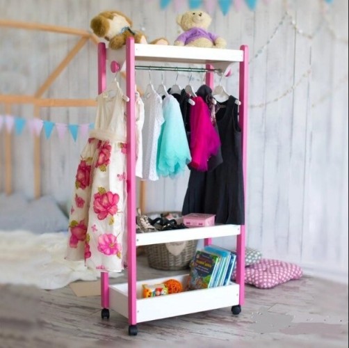 Детская напольная вешалка Малыш (розовый)