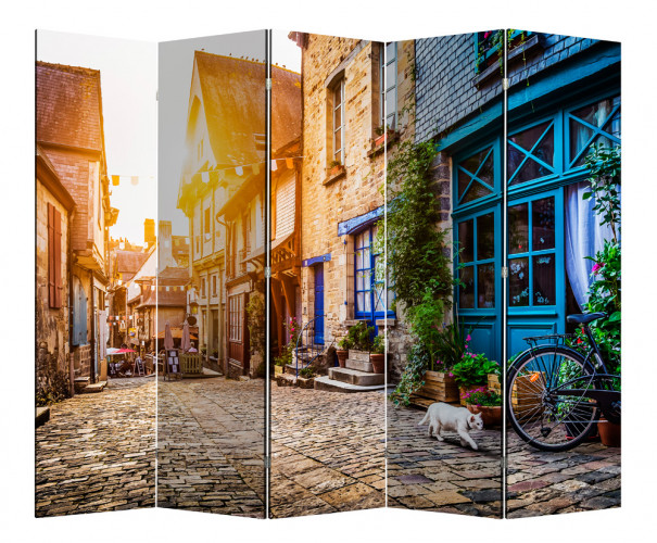 Ширма 1408-5 "Тихая улочка" (5 панелей)