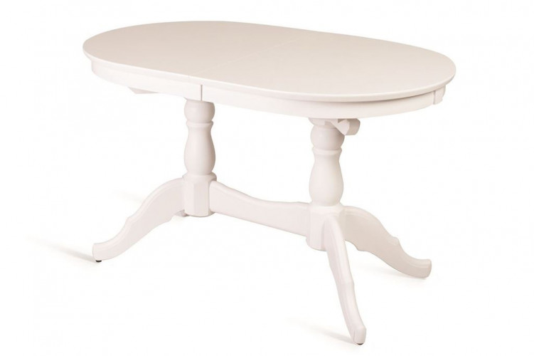 Стол обеденный Овальный-1300 (белая эмаль)