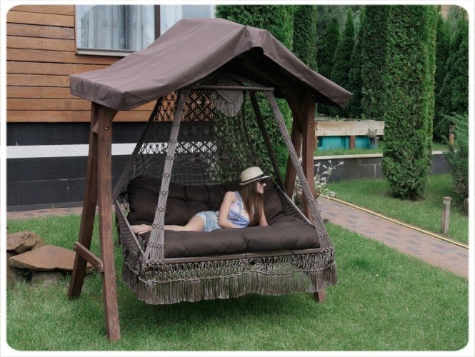 Деревянный каркас с крышей КАРАВЕЛЛА (для качелей СЕАРА) BF