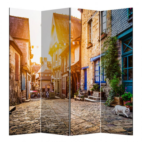 Ширма 1408-4 "Тихая улочка" (4 панели)