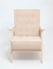 Кресло РЕТРО (беленый дуб / RS3 - бежевый)