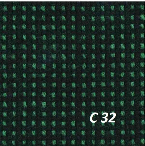 Стул для посетителей ИЗО черный каркас ткань C32 зеленый\черный