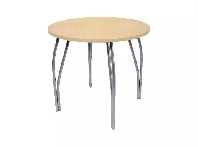 Стол для кафе ВТ 11 круглый d 83 ЛДСП 25 мм белый