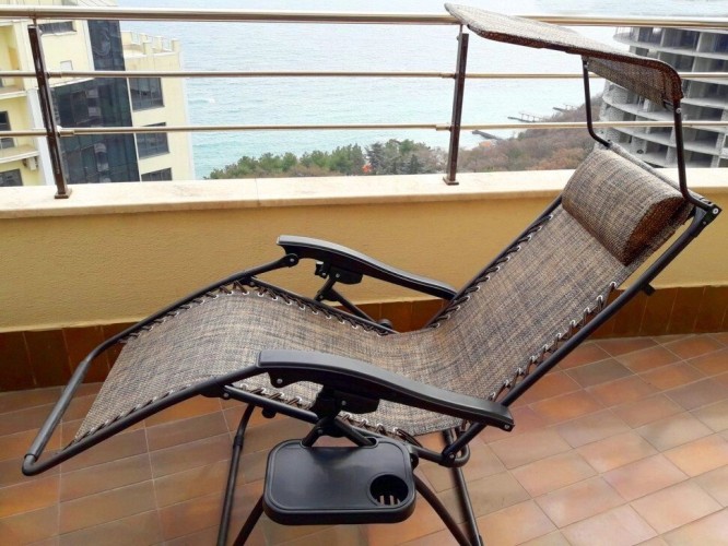 Кресло шезлонг складное ZD-1 цвет бронза BF