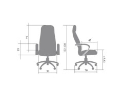 Кресло руководителя Орлеан экокожа белая МБ хром ИМ