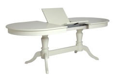 Стол "Орфей-1" (Эмаль 11 / шпон бук)  Слоновая кость