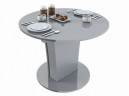 Стол раскладной "TURIN"круглый (Серый/Глянец)