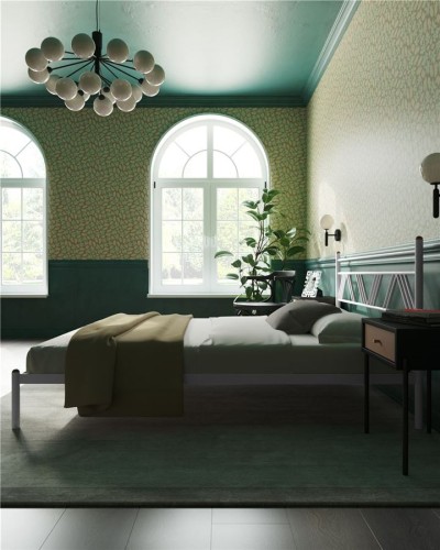 Кровать "Монблан" (140х200/ноги металл/цвет Белый)