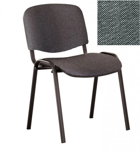Стул для посетителей ИЗО черный каркас ткань серая C73