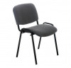Стул для посетителей ИЗО черный каркас ткань серая C73