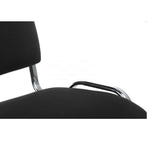 Стул офисный ИЗО (iso) хром ткань черная