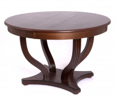 Стол круглый "Милорд-120" (Милорд-120 стол круглый (120х170/ темный орех/патина темная)