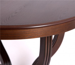 Стол круглый "Милорд-120" (Милорд-120 стол круглый (120х170/ темный орех/патина темная)