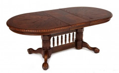 Стол обеденный овальный раскладной 4296-SWC Oakland (107х164(244) х77) TCH