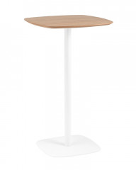 Стол барный STOOL GROUP Form 60*60 Светлое дерево/Белый