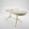 Стол "Орфей-2" (Эмаль 11+ патина золото/шпон дуб)