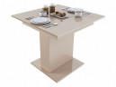 Стол раскладной "TURIN" квадратный (Капучино/Глянец)
