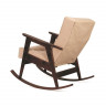 Кресло-качалка РЕТРО (темный тон / RS 03 - бежевый)