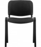 Стул для посетителей ИЗО черный каркас кожзам V14 черный