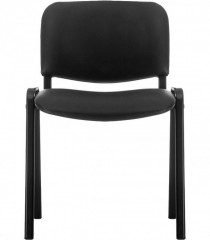 Стул для посетителей ИЗО черный каркас кожзам V14 черный