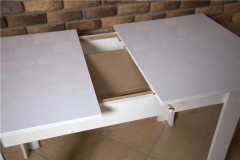 Стол Премьер раздвижной (угол 90/цвет белый)