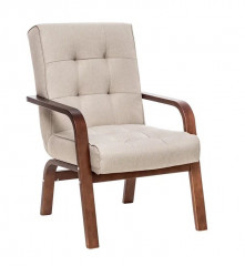 Кресло Модена (Орех тестура/ткань Малмо 05, кант Малмо 05)