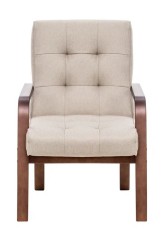 Кресло Модена (Орех тестура/ткань Малмо 05, кант Малмо 05)