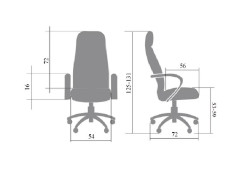 Кресло руководителя Честер нат кожа коричневая МБ, дерево ИМ
