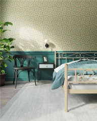 Кровать с изножьем "Франческа"  (160х200/ноги металл/цвет Бежевый)