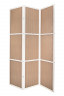 Ширма Gloria-3 (каркас белый/ вставка орех)