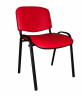 Стул для посетителей ИЗО черный каркас кожзам V27 красный WIN