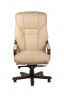 Кресло руководителя Честер нат кожа крем МБ, дерево ИМ