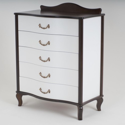 Комод "Джульетта" (молочный дуб/орех, комбинированное крашение) Вис