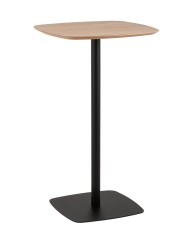 Стол барный STOOL GROUP Form 60*60 Светлое дерево/Черный