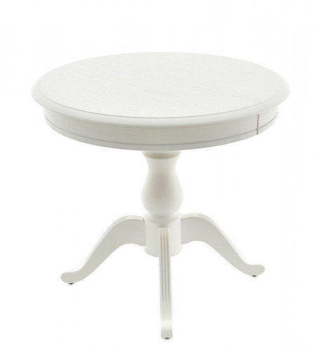Стол "Фабрицио-1" раздвижной (D 820 / Цвет дерева:Тон 9 Эмаль белая)