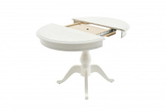 Стол "Фабрицио-1" раздвижной (D 820 / Цвет дерева:Тон 9 Эмаль белая)