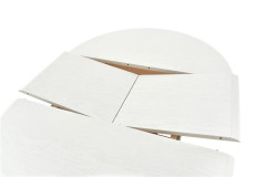 Стол "Фабрицио-1" раздвижной (D 820 / Цвет дерева:Тон 9 Эмаль белая)