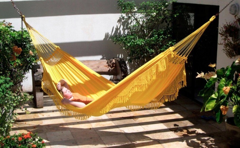 Гамак двухместный FORRO желтый BF