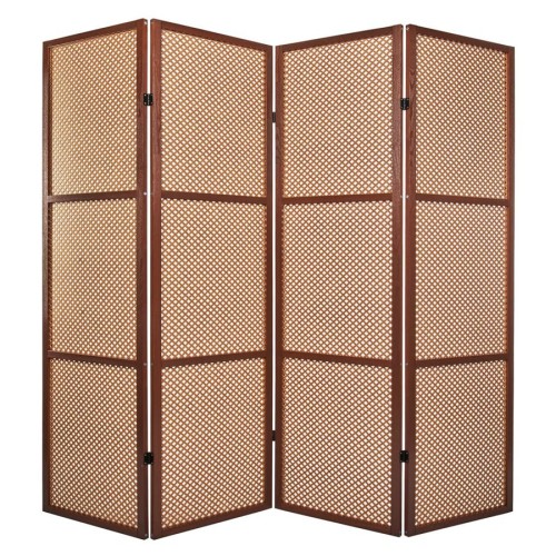 Ширма Gloria-4 (каркас орех / вставка орех)